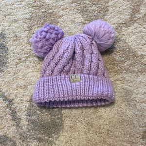 Exclusive kids purple C.C. hat